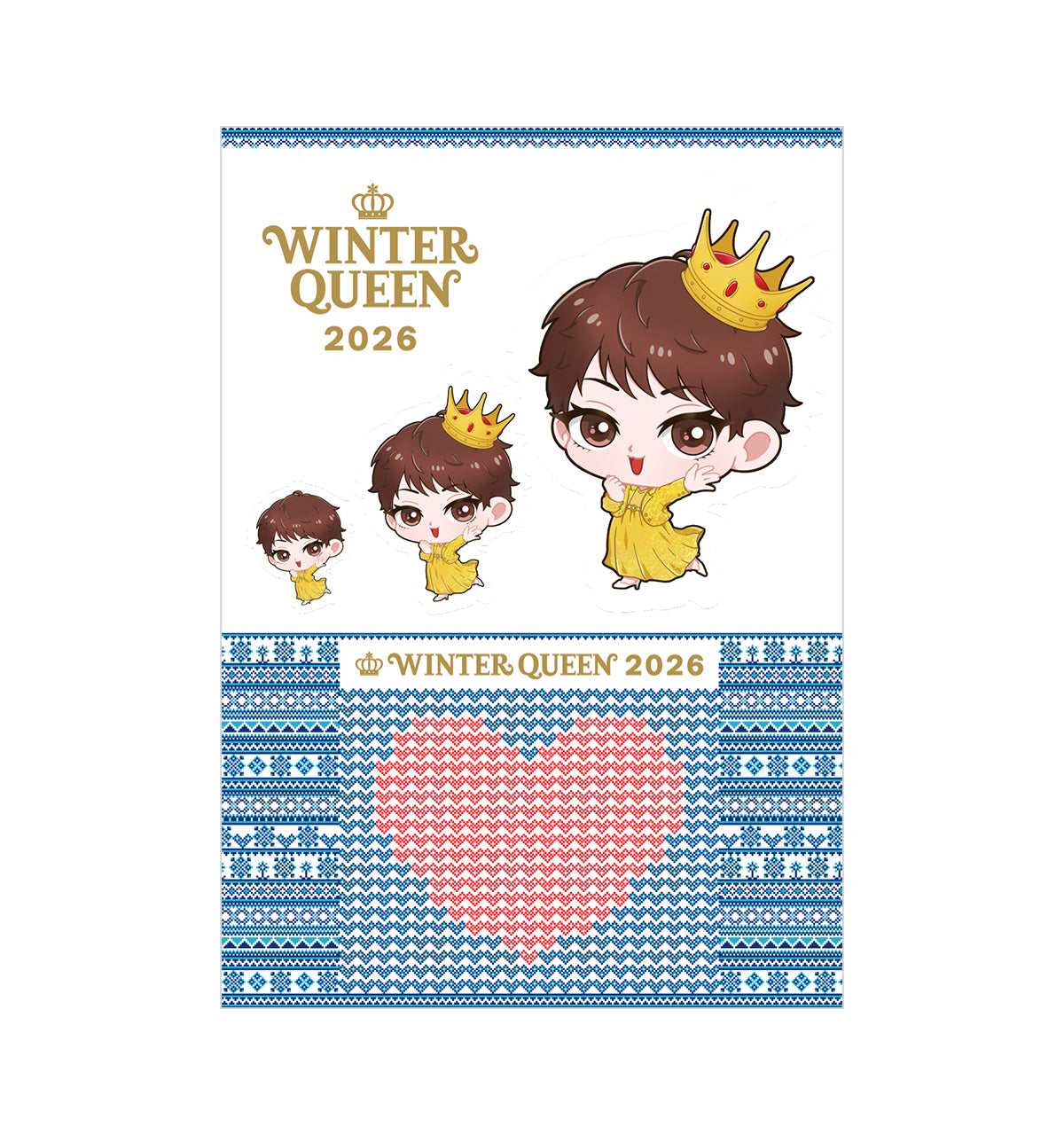 WINTER QUEEN 2026 ステッカーシール